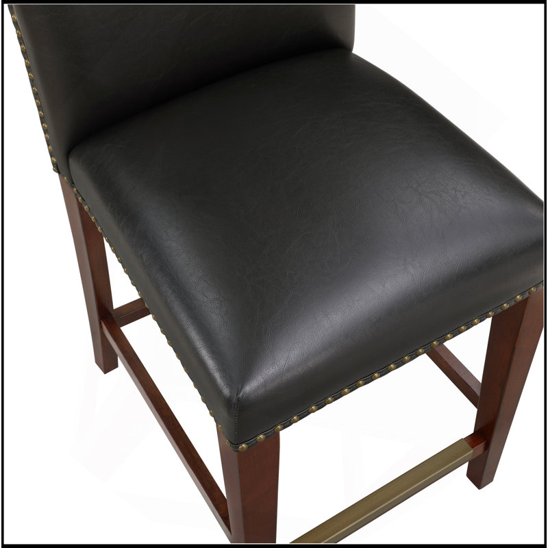 Tabouret de comptoir Blaire, Marron foncé