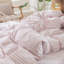 Ensemble de housse de couette 100% coton lavé MooMee Gingham-117586342-121465077