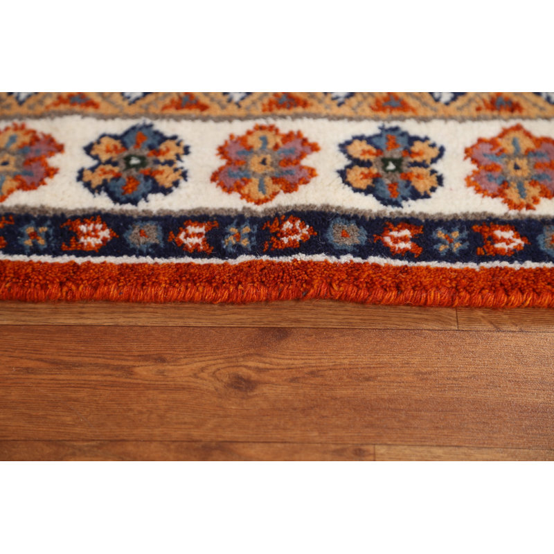 Tapis géométrique Kazak noué à la main