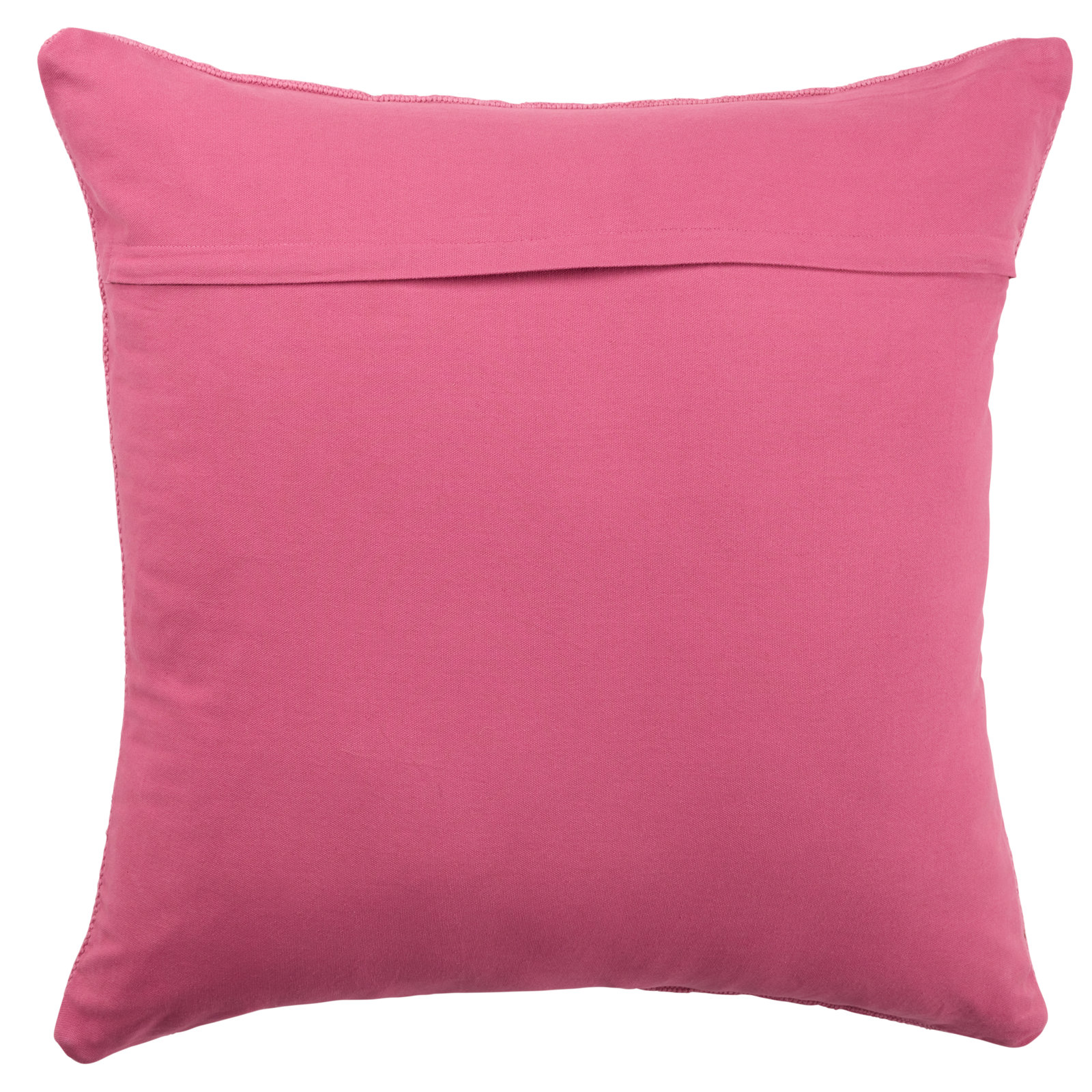 Mikes 100% Wool Throw Square Pillow, Pink/Tan, No Fill