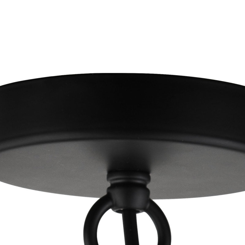 Luminaire suspendu tambour 3 lumières Howe, Noir