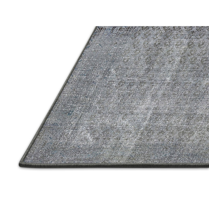 Tapis oriental en laine gris, Rectangle 5 pi x 8 pi