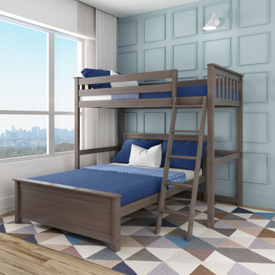 L-Shaped Twin Over Full Bunk Bed