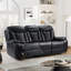 Ensemble de salon inclinable électrique en cuir 2 pièces Madeira-1894629256
