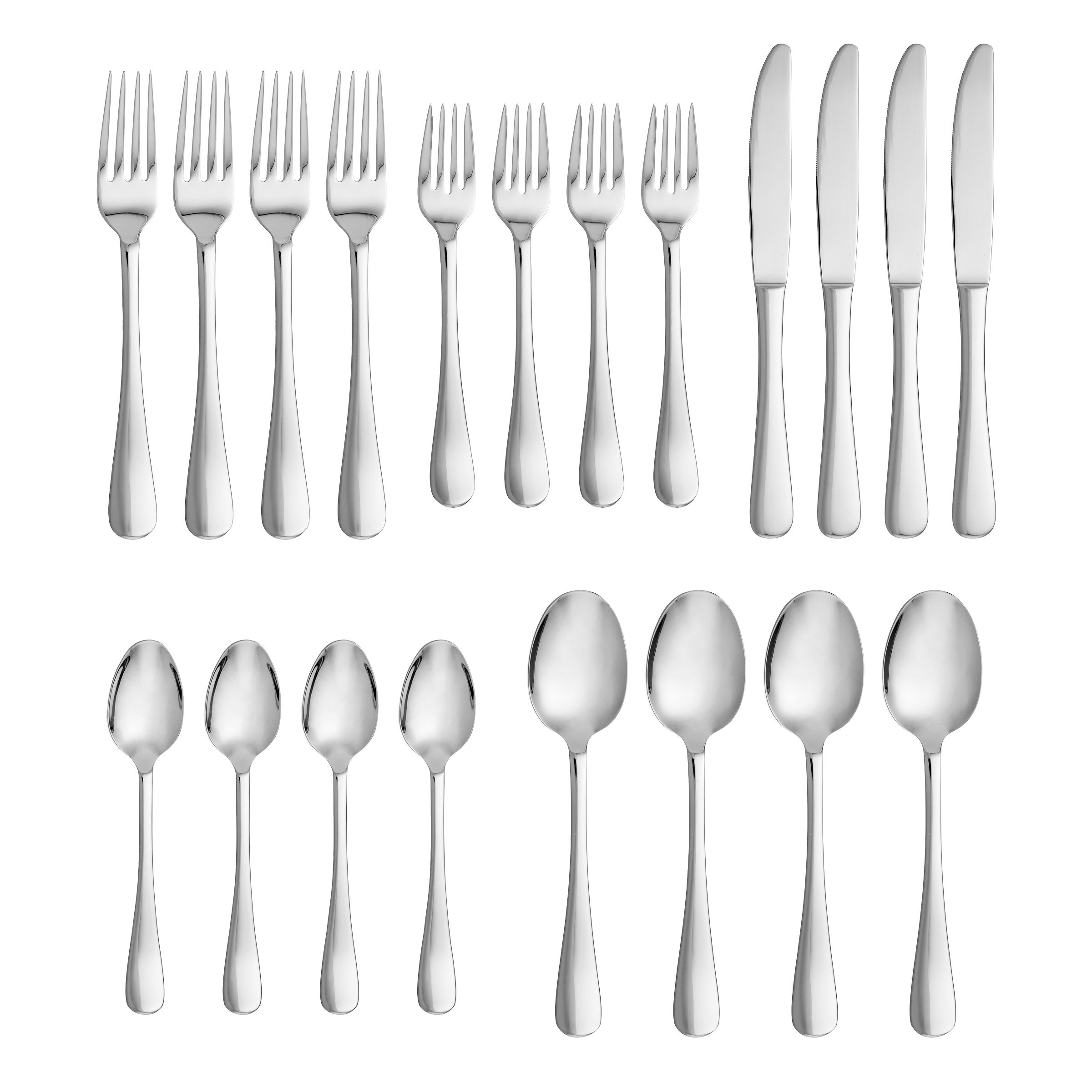 Godinger Silver Art Co Sali 18/10 Stainless Steel 20 Piece Flatware Set ...