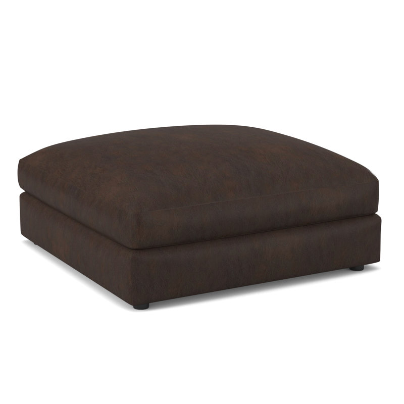 Upholstered Ottoman, Applause Choco Suisse