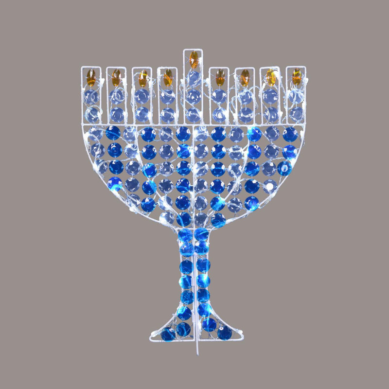 Décoration d'extérieur 24 "Menorah Hanukkah