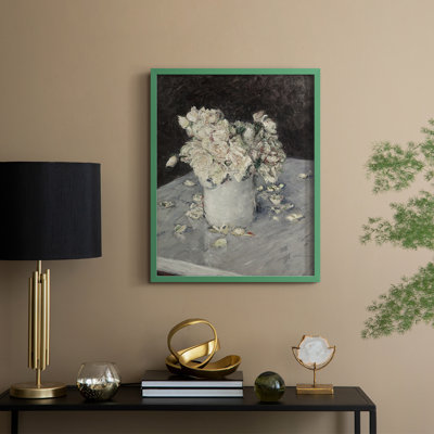 Vintage Floral Print CCXCV Framed Print - Solid Wood