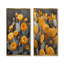 Cactus monochrome jaune gris fleurs du désert I - ensemble de 2 pièces d'art mural-237242757-237242774