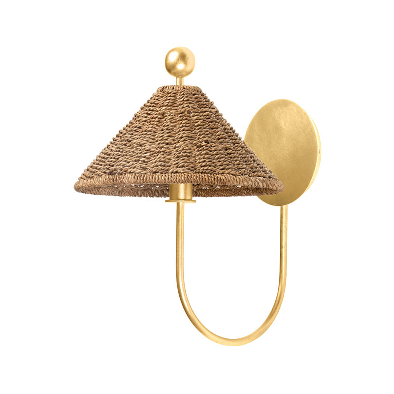 Layton 1 Light Wall Sconce, Vinatage Gold