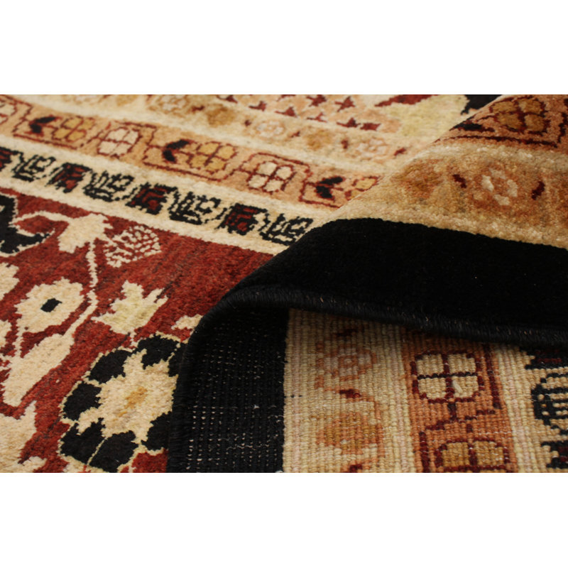 Tapis décoratif en laine de conception unique 10 pi x 13 pi 8 po noué à la main New Age