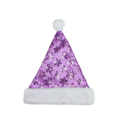 Accessoire de costume de chapeau de père Noël flocon de neige - moyen