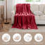 Soza Sherpa Fleece Dual Sided Fur Thick Reversible Blanket Throw-784930798-784930788