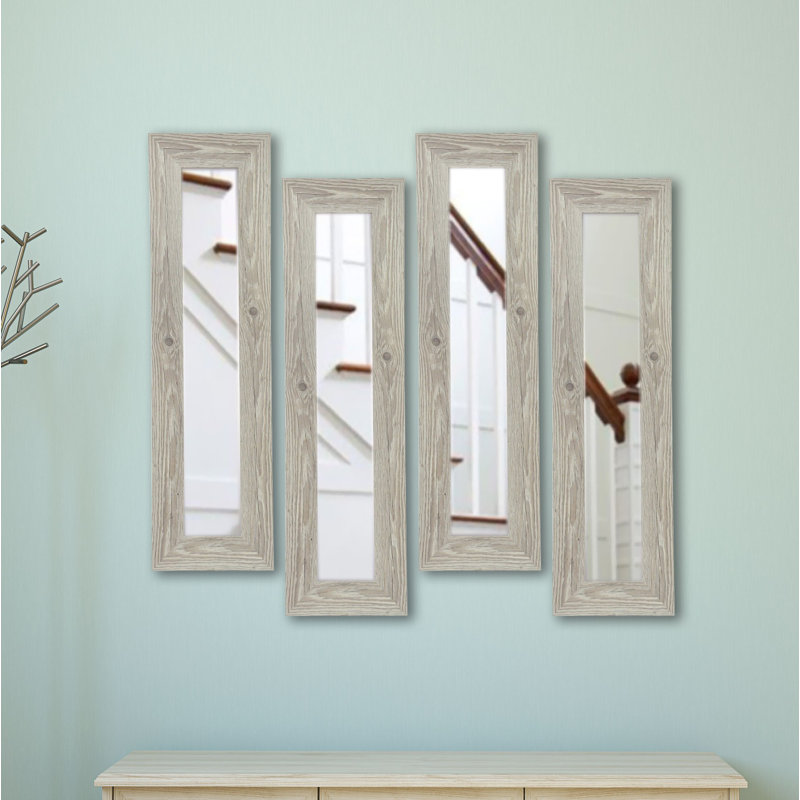 Ensemble de miroirs 4 pièces Pierpont, H 29,5 po x l 11,5 po