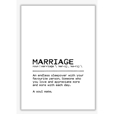 Marriage Sleepover - Print