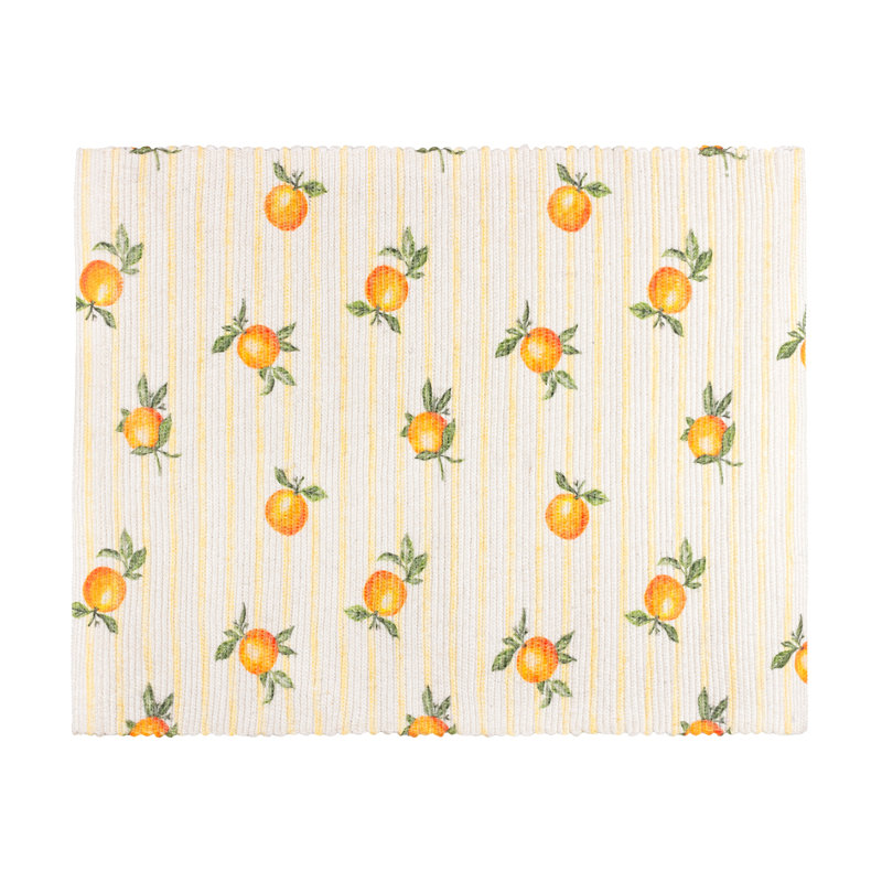 Fruits Polyester No Pattern Rectangle Dining Linen Set