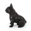 Statue de jardin d'extérieur pour chien, noir mat, sans assemblage requis