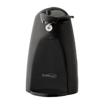 Brentwood Appliances J-30b Tall Electric Can Opener with Knife Sharpener and Bottle Opener, Black