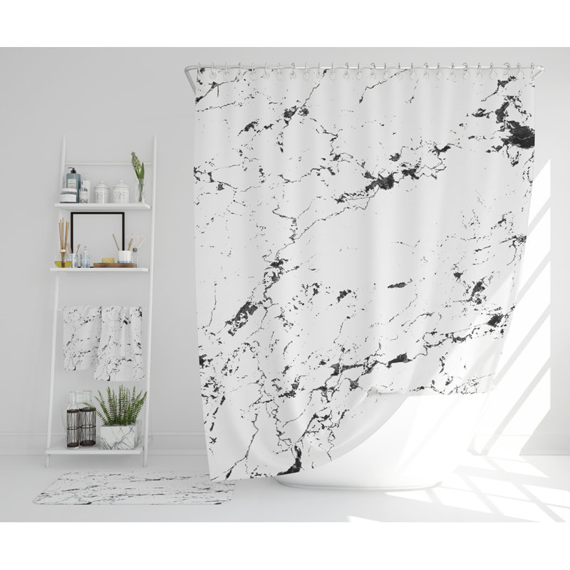 Nastashia Polyester Shower Curtain Set