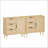 Cabinets, Modern Wood+Rattan Storage Cabinet with 3 Drawers &amp; Adjustable Shelf | Walnut Brown | Bedroom