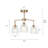 Cillin 3-Light Copper Semi Flush Mount