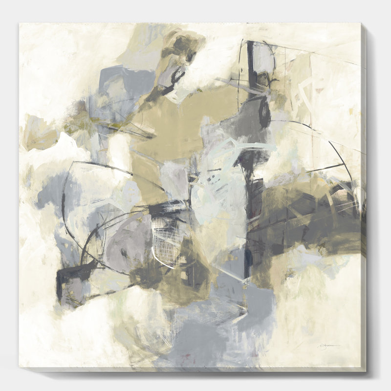 Glam Cream Dream III - reproduction d'art sur toile tendue, H 30 po x l 30 po x P 1 po