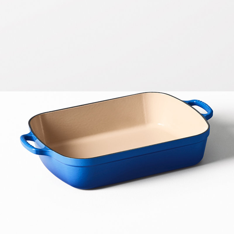 Le Creuset Signature Cast Iron Roaster, 33cm / 4.9L, Azure