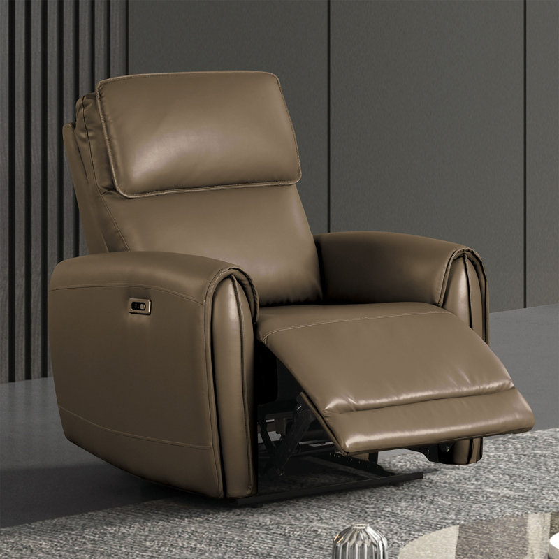 Fauteuil inclinable électrique de style contemporain, Beige