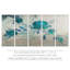 « painted pétales iv-b », ensemble de 5 reproductions sur toiles tendues