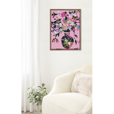 Pinnacle Vase by Inkheart Designs Framed Canvas Wall Art Print
