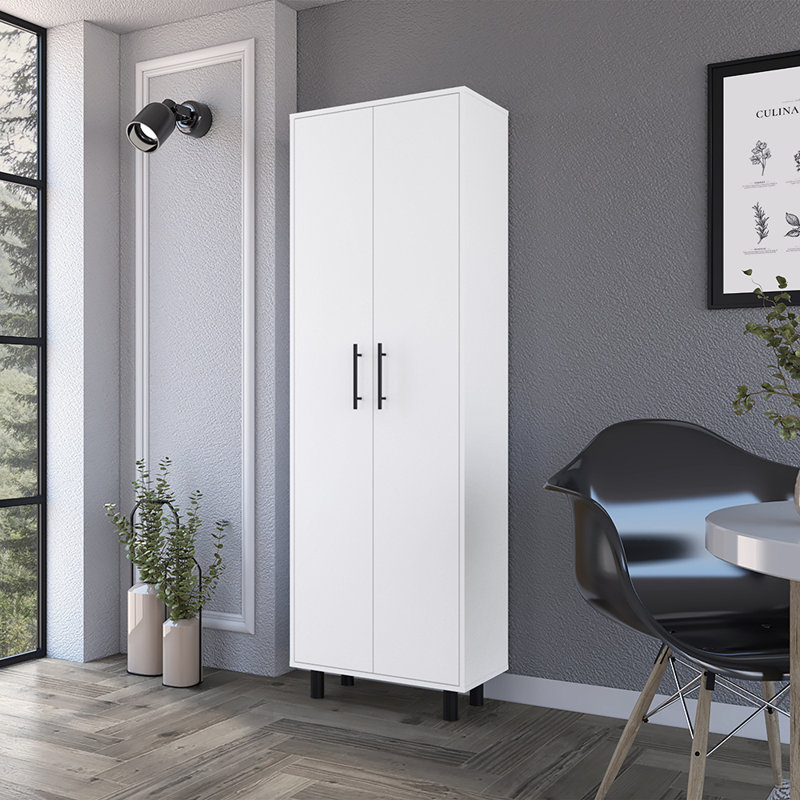 Manoir de rangement Daneli, blanc, largeur x 23