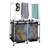 Extra Large Pool Storage Bin, 48.4" Rolling Mesh Container, Waterproof Pool Float & Toy Organizer, Outdoor Use (214 Gallon with Rack)