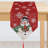 Jeani Rectangle Geometric Christmas Linen Table Runner