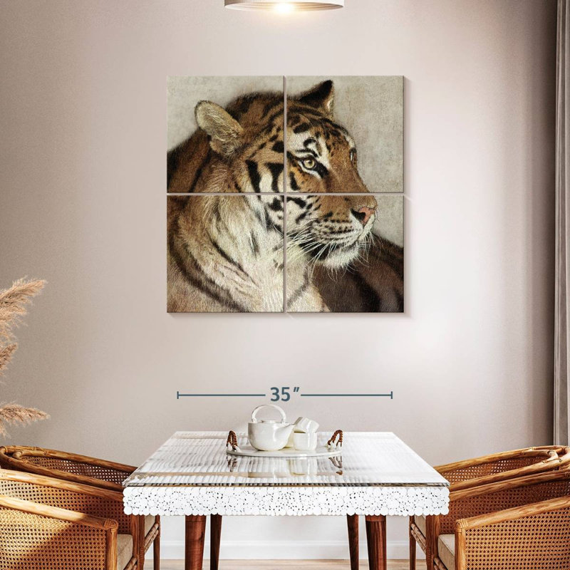 Brampt Tiger Poise, 38" H x 38" W