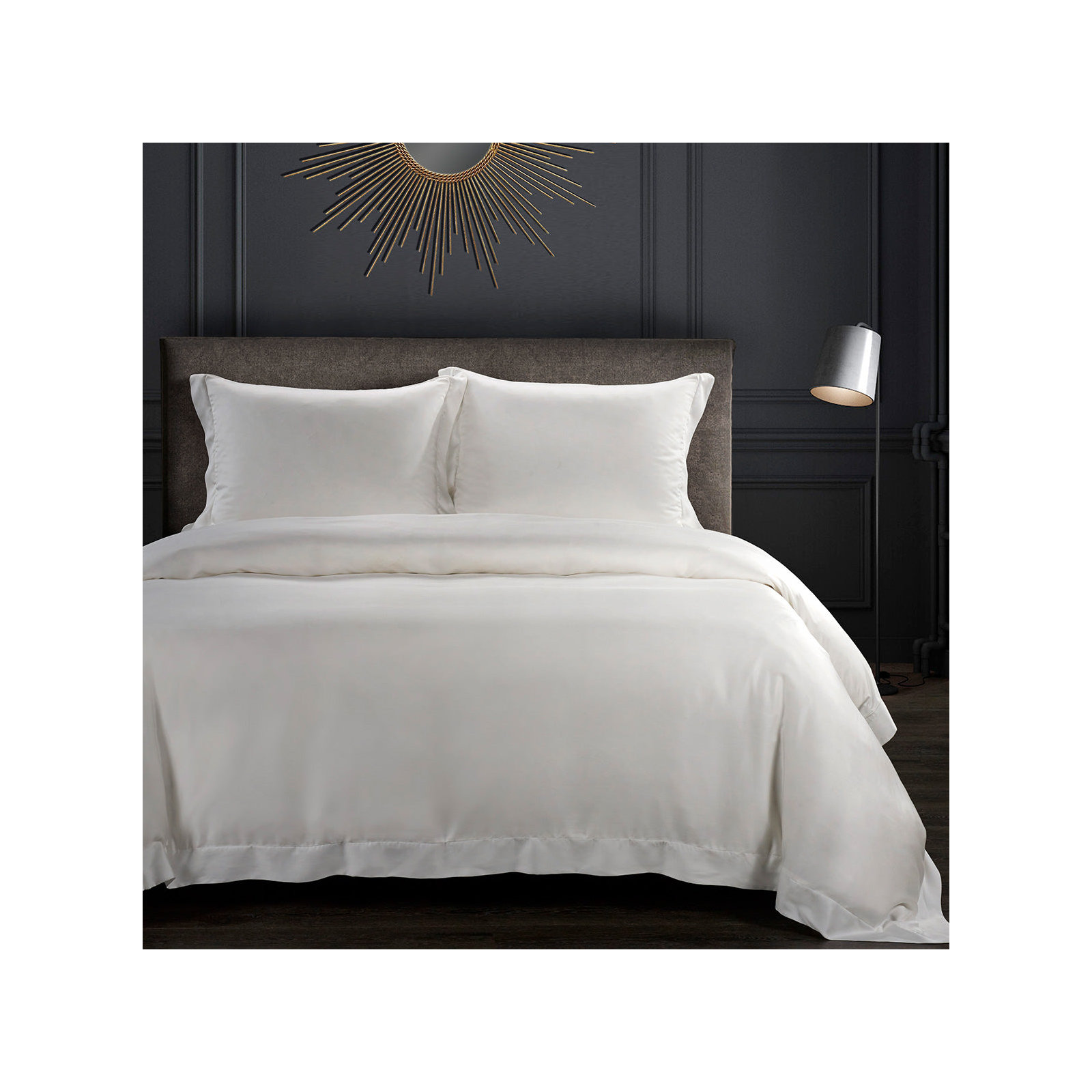 Brockham Premium 100% Lyocell Silky Soft Modern Contemporary 3 Piece Duvet Cover Set, Queen Duvet Cover + 2 Standard Shams