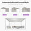 Pergola d'extérieur en aluminium mauve à persienne mauve-112905077