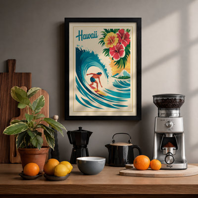 Postcard From Hawaii Vintage - Print