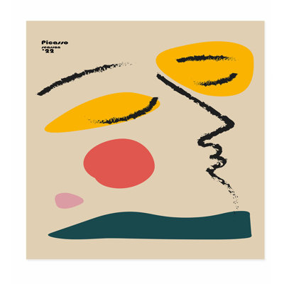 «Abstract Picasso Face II», reproduction d'art moderne sans cadre