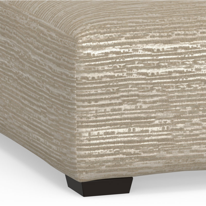 Mornimont Upholstered Ottoman, Dove 100% Polyester