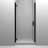 MP Swinging 26" W x 73" H Semi-Frameless Shower Door-42570918
