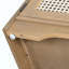 Banc de rangement rustique, banc à chaussures multifonctionnel en bois avec coussin amovible, portes en rotin tissé et tablettes réglables-811326510