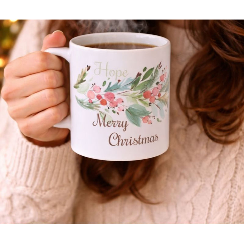 Tasse élégante en céramique Merry 11 oz