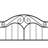 Cerena Vintage Metal Platform Bed Headboard ONLY-931869745-884379967