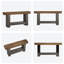 Console pour hall d'entrée, table d'entrée à 2 niveaux pour maison de campagne, table d'appoint pour canapé long derrière le canapé avec rangement ouvert pour l'entrée, salon, couloir, brun rustique et gris, 63 po