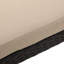 Chaise longue Puerta Kd, structure brun foncé avec coussin beige
