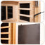 Low EMF Front Door With Heating Panel One People Hemlock Far-Infrared Indoor Sauna Room
