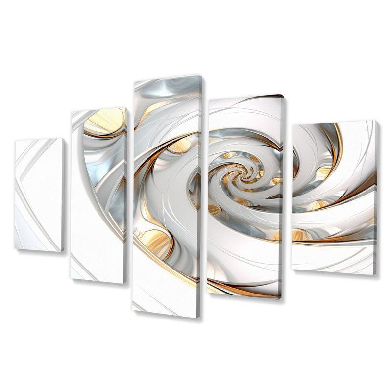 Robelmont - Fractals, reproduction d'art sur toile - 5 panneaux