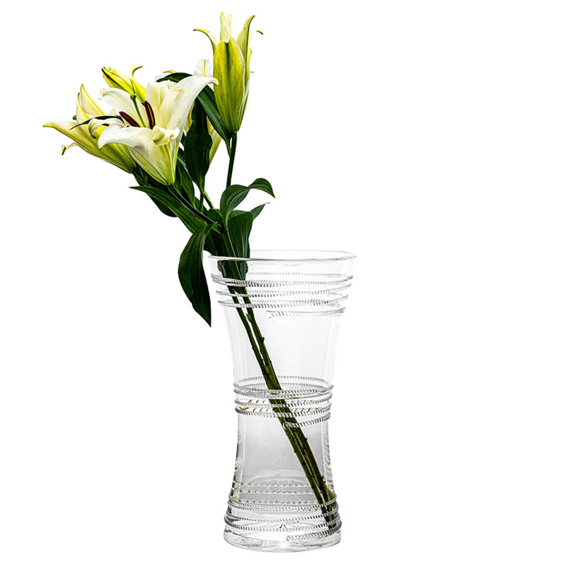Ella Corset Vase, 13.5" H x 7" W x 7" D
