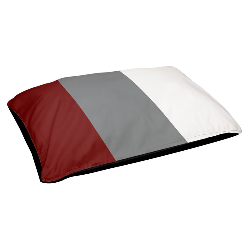 Coussin Golden State, Très grand (l 50 po x P 40 po x H 7 po), Marron / Gris foncé / Blanc