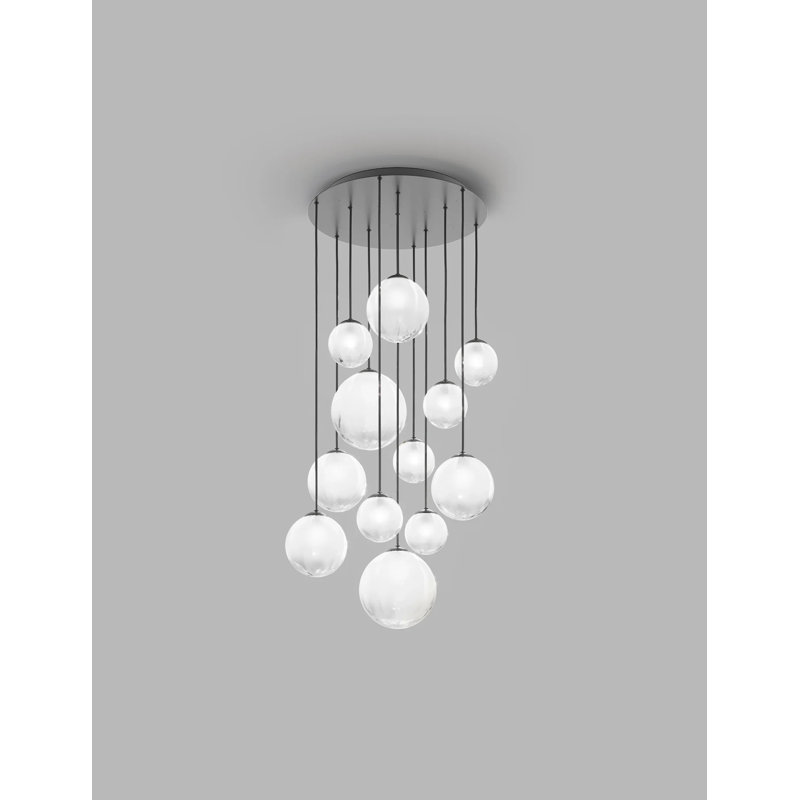 Puppet 12 - Light Pendant, White, Matte Black
